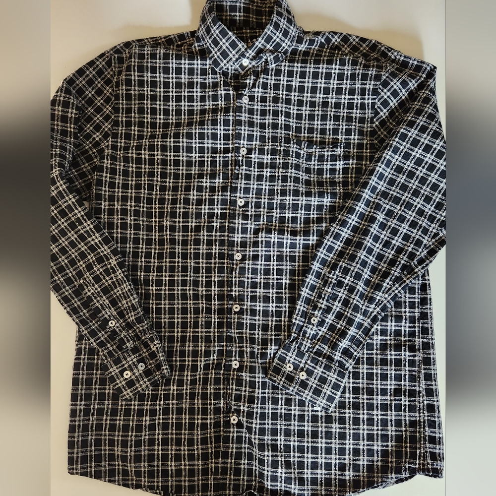Patrick James Long Sleeve Button Down Size Large